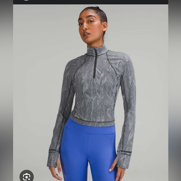 Lululemon Its Rulu Run Cropped Half Zip - Picture 5 of 5